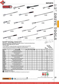 SNAP-ON Ratchets - Dual 80® Technology, Chrome (1/2") 