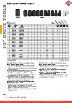 SNAP-ON Flank Drive® Impact Sockets