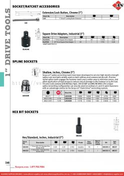 SNAP-ON Socket/ratchet Accessories / Spline Sockets / Hex Bit Sockets