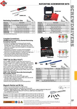 SNAP-ON Ratcheting Screwdriver Sets