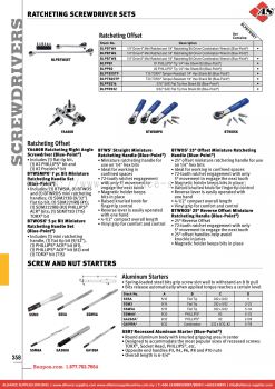 SNAP-ON Ratcheting Screwdriver Sets / Screw And Nut Starters