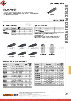 SNAP-ON 1/4" Shank Bits / Insert Bits