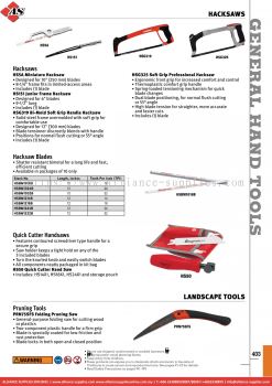 SNAP-ON Hacksaws / Landscape Tools