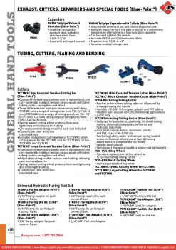 SNAP-ON Exhaust, Cutters, Expanders & Special Tools (Blue-point®) / Tubing, Cutters, Flaring & Bending