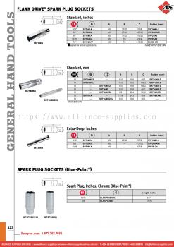 SNAP-ON Flank Drive® Spark Plug Sockets / Spark Plug Sockets (Blue-point®)