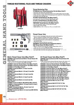 SNAP-ON Thread Restoring: Files And Thread Chasers