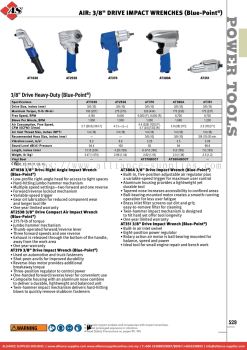 SNAP-ON Air: 3/8" Drive Impact Wrenches (Blue-Point®)