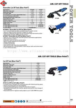 SNAP-ON Reversible Cut-Off Tools (Blue-Point®) / Air: Cut-off Tools (Blue-point®)