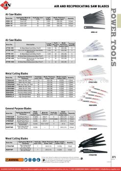 SNAP-ON Air And Reciprocating Saw Blades