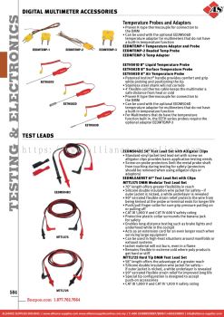 SNAP-ON Digital Multimeter Accessories / Temperature Probes and Adaptors 