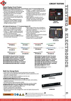 SNAP-ON Digital Display Circuit Testers / Multi-Use Storage Racks