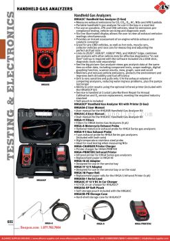 SNAP-ON Handheld Gas Analyzers