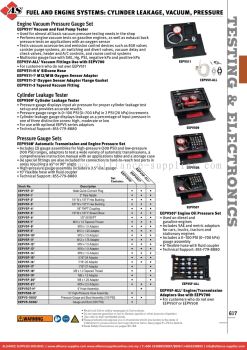 SNAP-ON Fuel And Engine Systems: Cylinder Leakage, Vacuum, Pressure