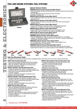 SNAP-ON Injector Harness Testers / Fuel Line Disconnect Tools