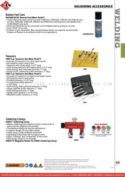 SNAP-ON Butane Fuel Cans / Tweezers / Soldering Clamps