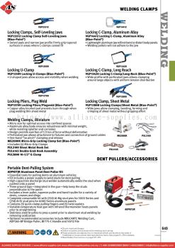 SNAP-ON Welding Clamps / Dent Pullers/ Accessories