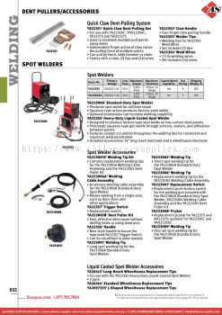 SNAP-ON Dent Pullers/Accessories / Spot Welders