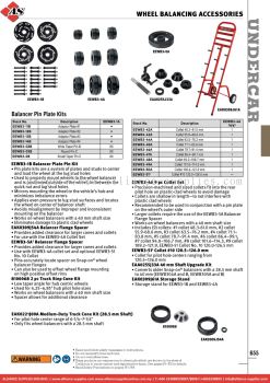 SNAP-ON Balancer Pin Plate Kits