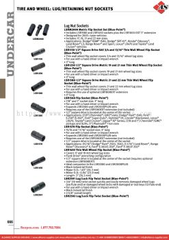 SNAP-ON Tire And Wheel: Lug/retaining Nut Sockets