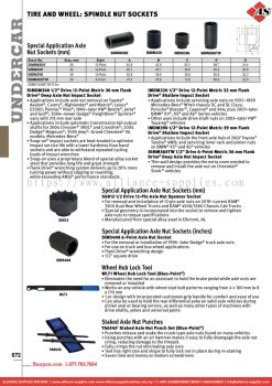 SNAP-ON Tire And Wheel: Spindle Nut Sockets