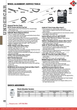 SNAP-ON Wheel Alignment: Service Tools / Shock Absorber