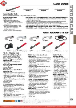 SNAP-ON Caster Camber / Wheel Alignment: Tie Rod