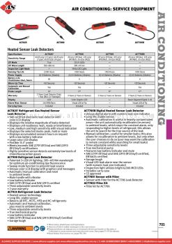 SNAP-ON Air Conditioning: Service Equipment 