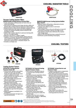 SNAP-ON Vacuum Cooling System Fillers / Cooling System Testers