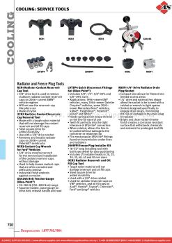 SNAP-ON Radiator and Freeze Plug Tools