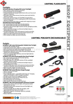 SNAP-ON Lighting: Flashlights / Penlights (Rechargeable)