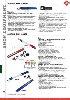 SNAP-ON Lighting: Articulating / Shop Lights