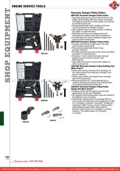 SNAP-ON Engine Service Tools - Harmonic Damper Pulley Pullers