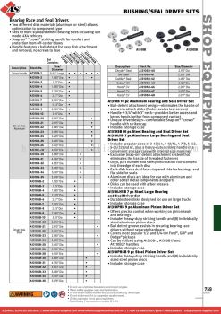 SNAP-ON Bearing Race and Seal Drivers 