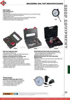 SNAP-ON Measuring: Dial Test Indicator Gauges