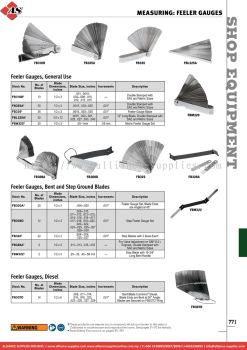 SNAP-ON Measuring: Feeler Gauges