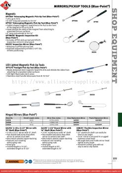 SNAP-ON Mirrors/Pickup Tools (Blue-point®)