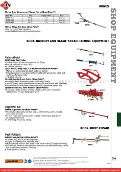 SNAP-ON Hones / Body: Unibody And Frame-straightening Equipment / Body Repair