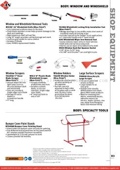 Body: Window And Windshield / Specialty Tools