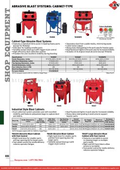 SNAP-ON Abrasive Blast Systems: Cabinet-type