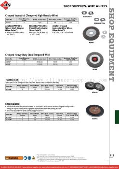 SNAP-ON Shop Supplies: Wire Wheels