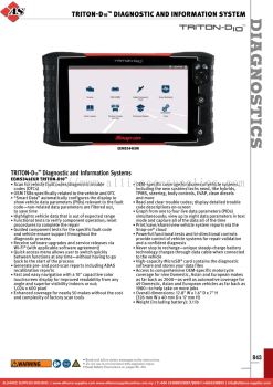 SNAP-ON TRITON-D10™ Diagnostic And Information System