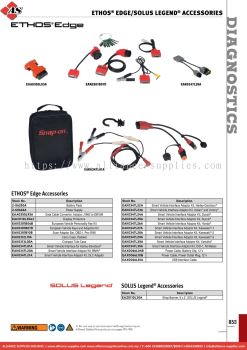 SNAP-ON ETHOS® EDGE/SOLUS LEGEND® Accessories