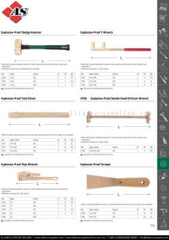 SATA Explosion-Proof Cold Chisel / Explosion-Proof F Wrench / Explosion-Proof Scraper