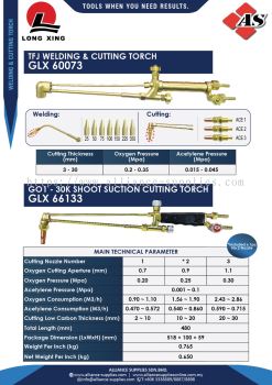 LONG XING TFJ Welding & Cutting Torch / Go1 - 30k Shoot Suction Cutting Torch