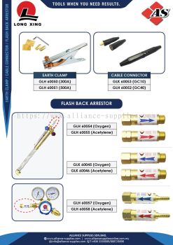 LONG XING Earth Clamp / Cable Connector / Flash Back Arrestor