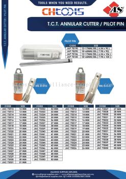 CHTOOLS T.C.T. Annular Cutter / Pilot Pin