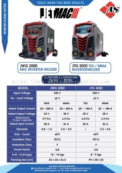 JETMAC MIG Inverter Welder TIG / MMA Inverter Welder