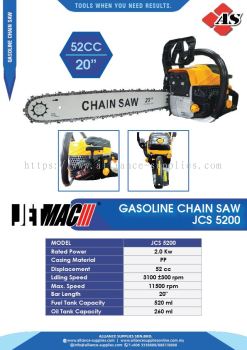 JETMAC Gasoline Chain Saw 