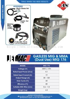 JETMAC Gasless MIG & MMA Dual Use