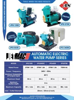 JETMAC Automatic Electric Water Pump Series